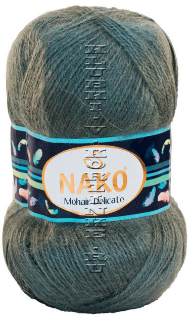 Пряжа Mohair Delicate Nako - (6129 - Серый)