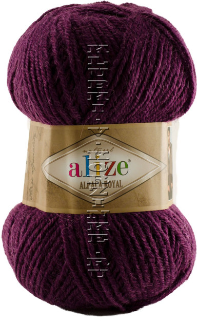 Пряжа Alpaca Royal Alize - (689 - Сливовый меланж)