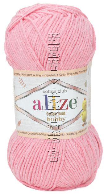 Пряжа Cotton Gold Hobby Alize - (33 - Ярко - розовый)