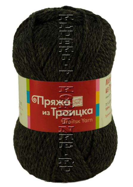 Пряжа Троицкая «Меланж из Троицка» - (3083 - Темно-серый меланж)