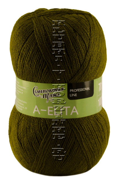 Пряжа Семеновская «Аэлита» - (1437 - Зеленый янтарь)