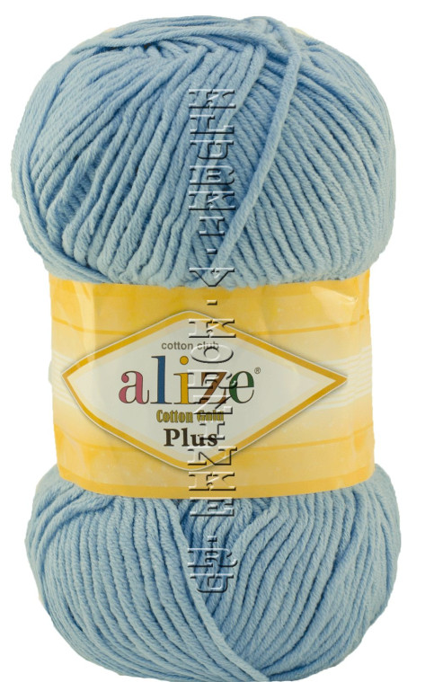 Пряжа Cotton Gold Plus Alize - (350 - Светло-голубой)