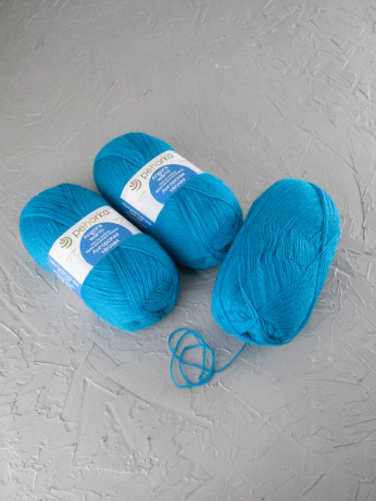 Пряжа Пехорка «Ангорская теплая» - (45 - Тёмная бирюза)