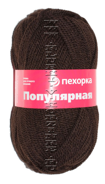 Пряжа Пехорка "Популярная" - (17 - Шоколад)