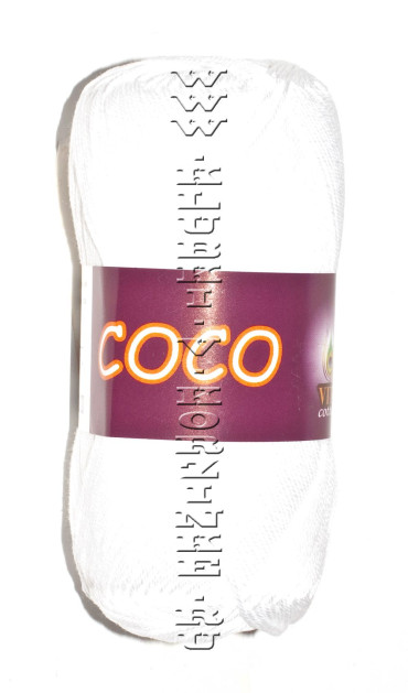 Пряжа VITA cotton &quot;COCO&quot; - (3851 - Белый)