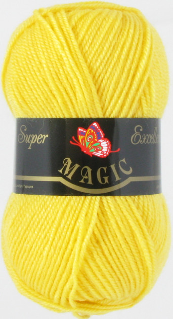 Пряжа MAGIC "Super Excellence" - (4126 - Желтый)