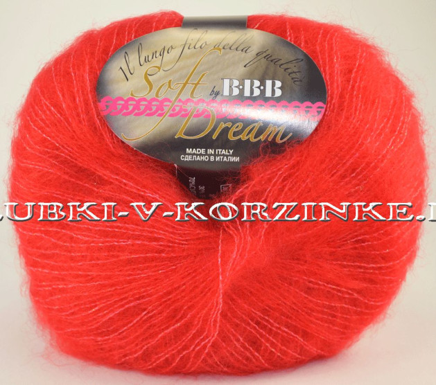 Пряжа Soft Dream Lame BBB - (8 - Красный)
