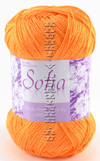 Пряжа Sofia - (15 - Желто-оранжевый)