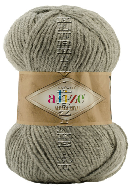 Пряжа Alpaca Royal Alize - (21 - Светло-серый меланж)