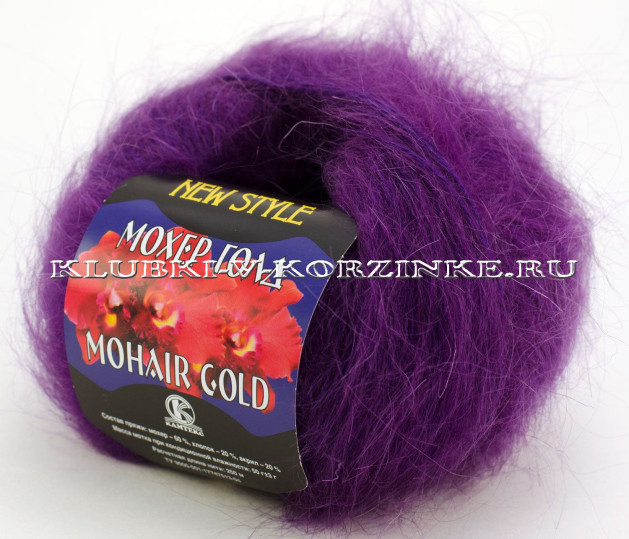 Пряжа Камтекс «Мохер Голд» - (182 - Слива)