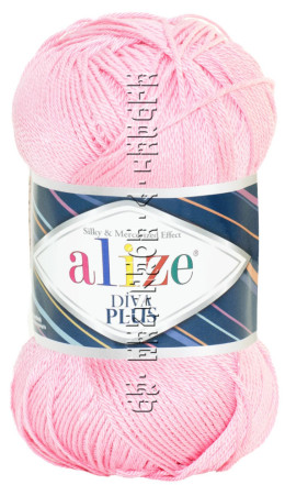 Пряжа Diva Plus Alize - (98 - Розовый)