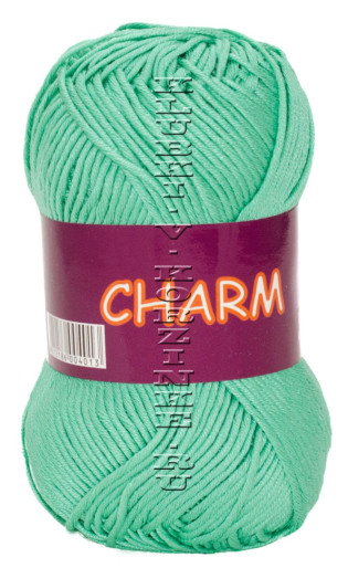 Пряжа VITA cotton "CHARM" - (4503 - Светло - зелёная бирюза)