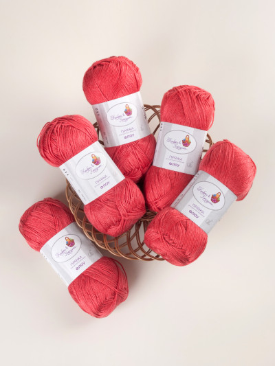 Пряжа &quot;Флоу&quot; (10 - Бархатная ягода)