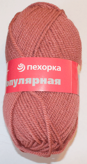 Пряжа Пехорка "Популярная" - (21 - Брусника)