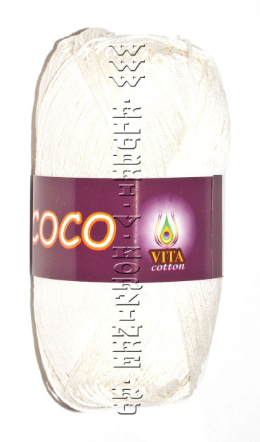 Пряжа VITA cotton "COCO" - (3853 - Молочный)