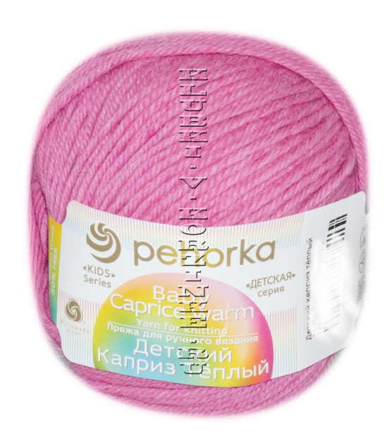 Пряжа Пехорка «Детский каприз теплый» - (11 - Ярко - розовый)