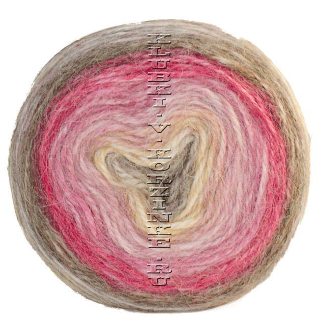 Пряжа Peru Color Nako - (32189 - Бежевый, фуксия, оранж)
