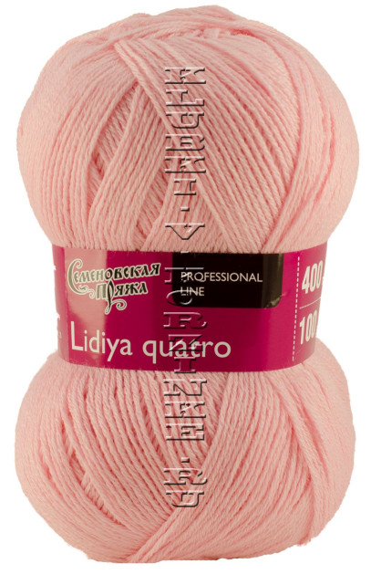 Пряжа Семеновская «Лидия ПШ кватро» - (177 - Св.розовый)