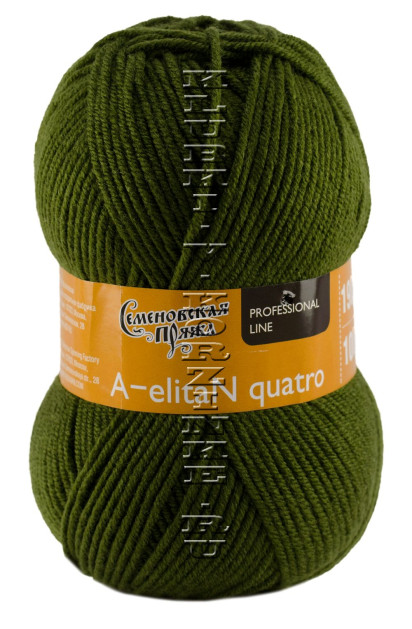 Пряжа Семеновская «АэлитаН кватро» - (235 - Олива)