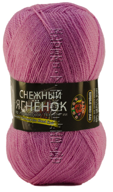 Пряжа «Снежный Ягненок» Color City - (925 - Розовый)