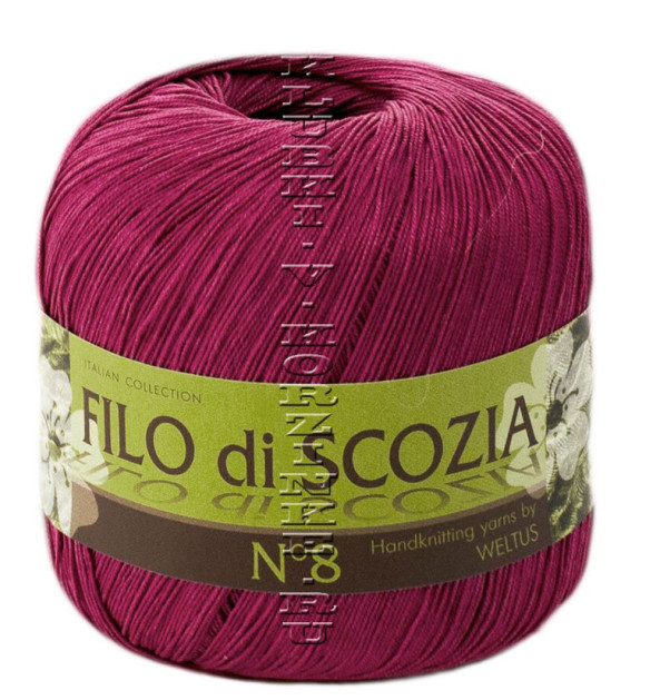Пряжа Filo di Scozia №8 - (168 - Цикламен)