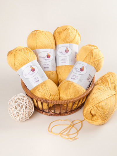 Пряжа &quot;Флоу&quot; (11 - Солнечный шелк)