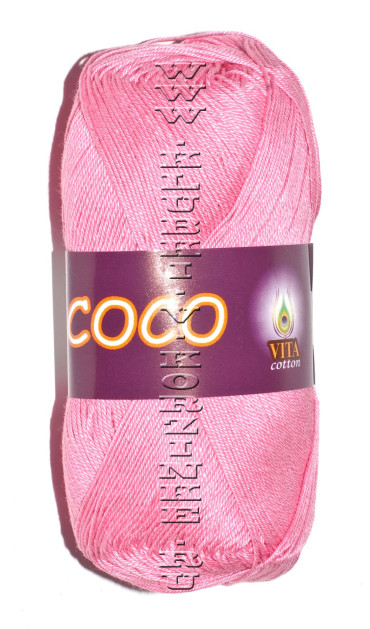 Пряжа VITA cotton "COCO" - (3854 - Светло-розовый)