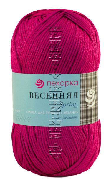 Пряжа Пехорка "Весенняя" - (523 - Яр.цикламен)