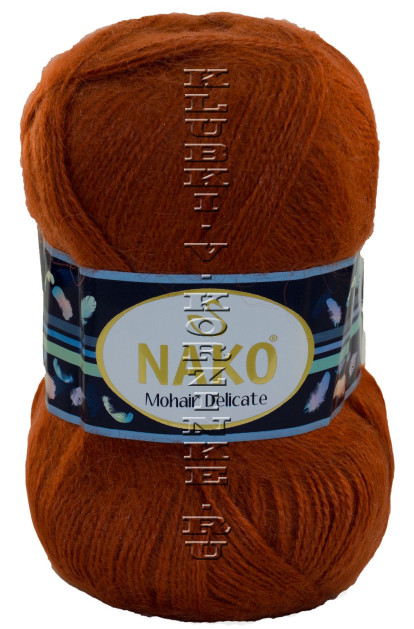 Пряжа Mohair Delicate Nako - (6136 - Св.терракот)