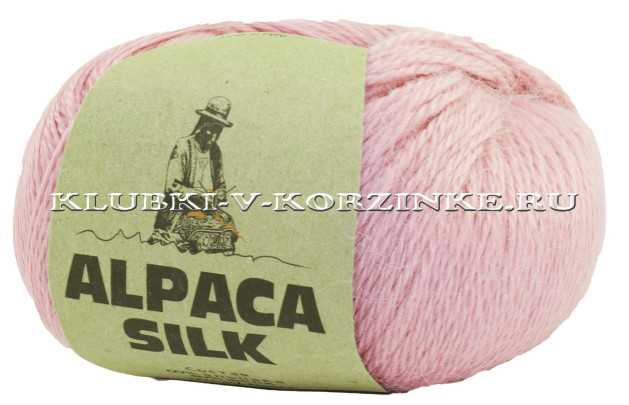 Пряжа Alpaca Silk (8930 - Розовый)