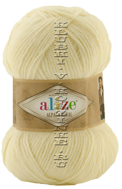 Пряжа Alpaca Royal Alize - (01 - Кремовый)