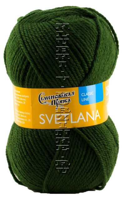 Пряжа Семеновская «Светлана» - (34 - Болотный)