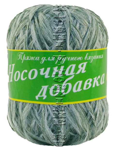 Пряжа Носочная добавка (08 - Зеленый меланж)