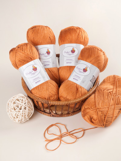 Пряжа &quot;Флоу&quot; (12 - Пряный янтарь)