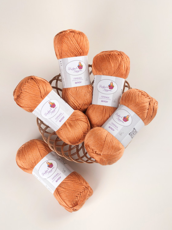Пряжа &quot;Флоу&quot; (12 - Пряный янтарь)