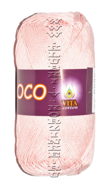 Пряжа VITA cotton "COCO" - (3865 - Розовая пудра)