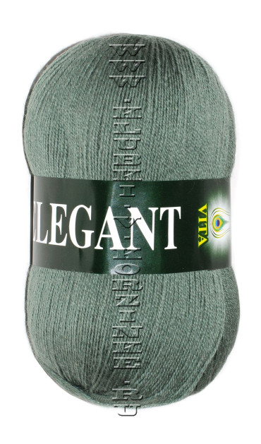 Пряжа VITA "ELEGANT" - (2059 - Темная фисташка)