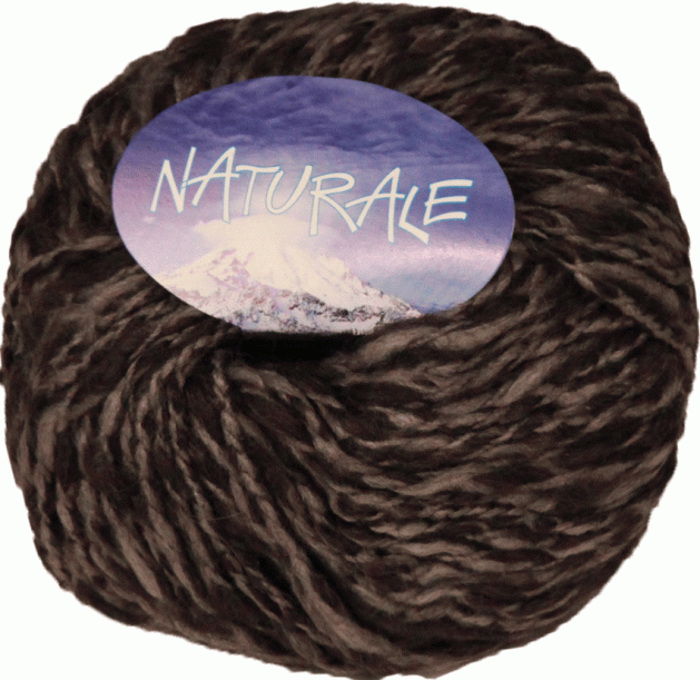 Пряжа итальянская "NATURALE"  (9 - Черно-серый меланж)