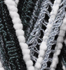 Пряжа DANTELA Alize - (50733 -Черный, белый)