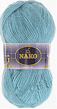 Пряжа Mohair Delicate Nako - (6137 - Св.морская волна)