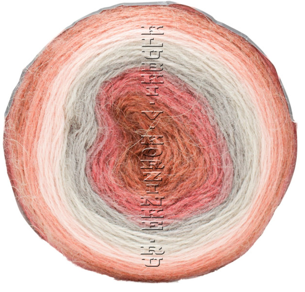 Пряжа Angora Luks Color Nako - (81913 - Маренго, розовый, серый)