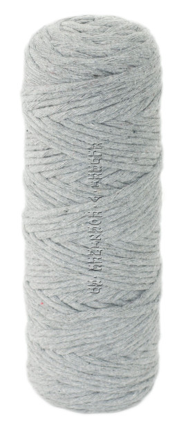 Шпагат крученый хлопковый 4 мм 100 м - (2065К - Светло - серый)