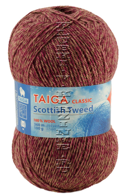 Пряжа Троицкая «Шотландский Твид» - (1370 - Т.розовый меланж)