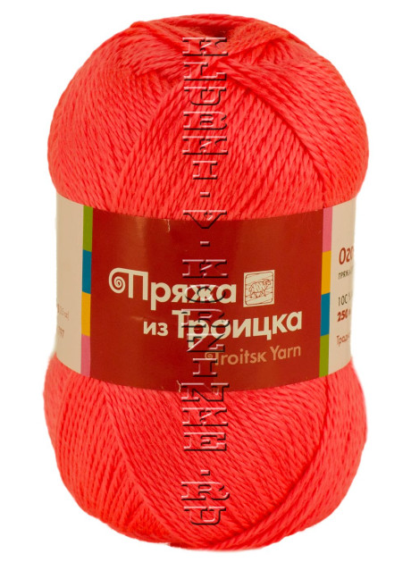 Пряжа Троицкая «Огонек» - (1394 - Коралл)