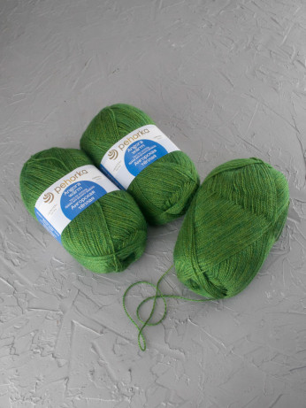 Пряжа Пехорка «Ангорская теплая» - (119 - Горох)