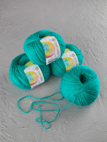 Пряжа Пехорка «Детский каприз» - (335 - Изумруд)