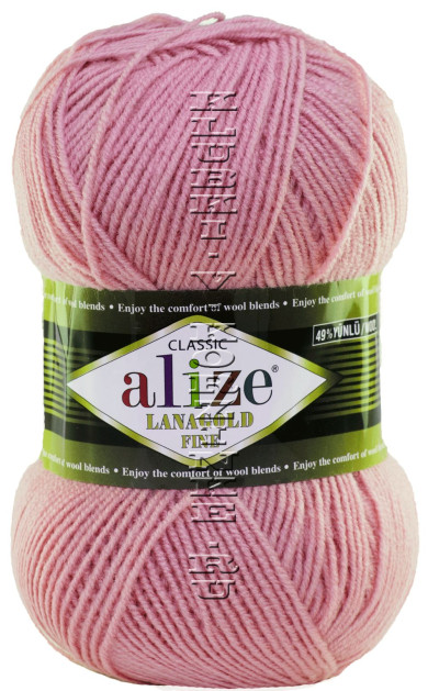 Пряжа Lanagold Fine Alize - (98 - Розовый)