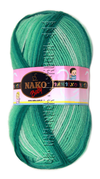 Пряжа NAKO "BAMBINO MATIC" - (9077 - Салатовый)