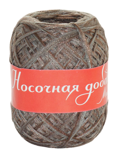 Пряжа "Носочная добавка" Мастерица (Серо - коричневый)