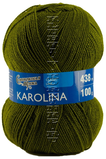 Пряжа Семеновская «Каролина» - (364 - Хаки)